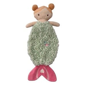 Douglas Baby Plush Mermaid Lovey 18" Green Pink Stuffed Animal Kids Toy Nursery